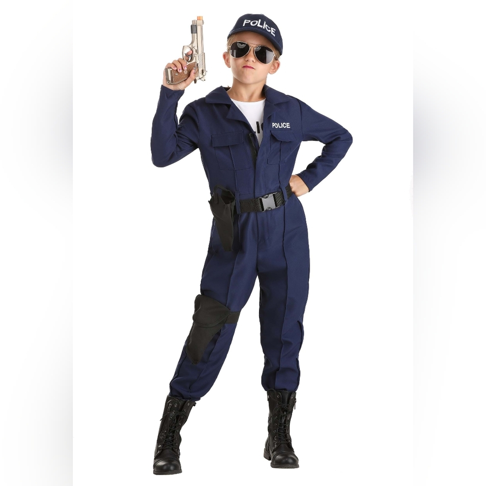 Children's Police Costume - Dark Blue